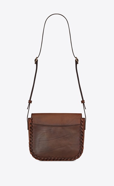 Betty satchel in smooth and braided leather